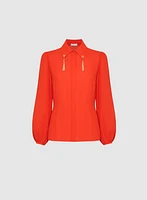Blouse à pampilles métalliques