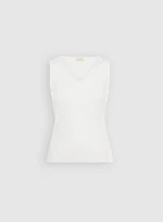 Camisole en tricot côtel