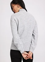 Pull en tricot à col montant
