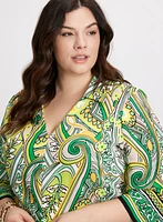 Joseph Ribkoff - Tie-Waist Printed Blouse