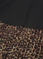Leopard Print Blazer Dress