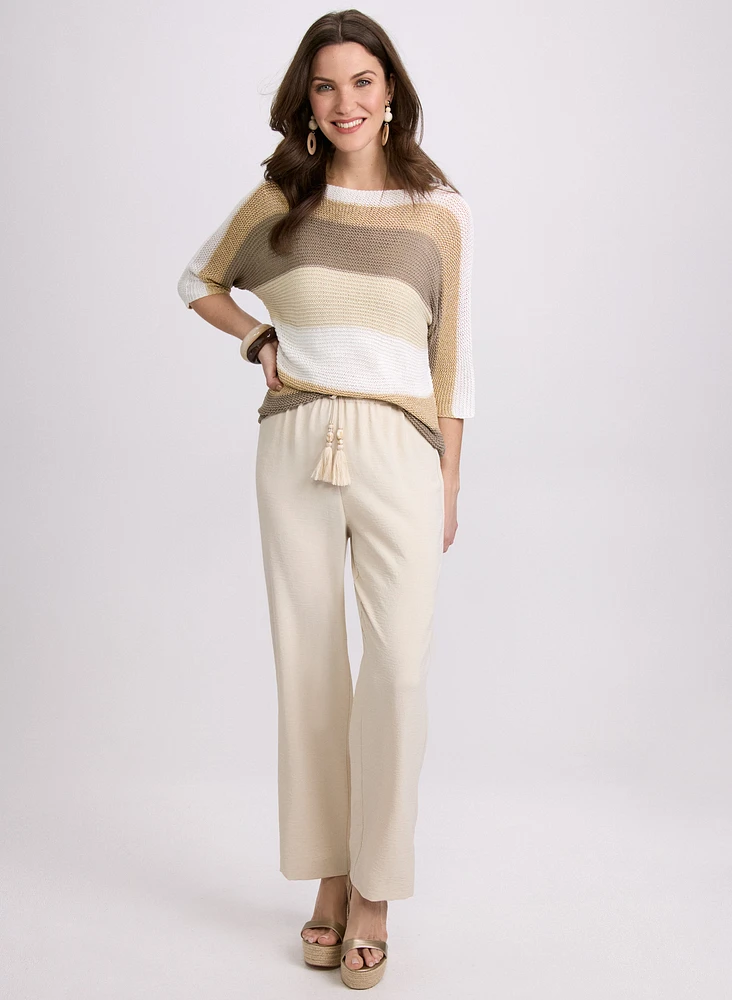 Striped Knit Pullover