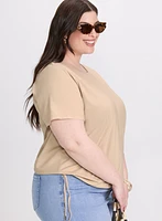 Drawstring Detail T-Shirt