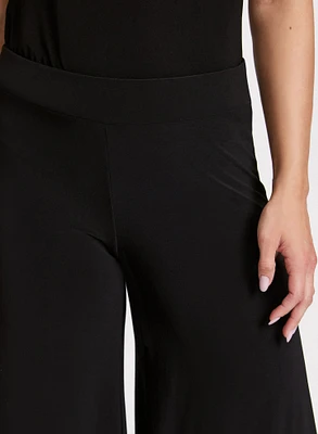 Pull-On Wide-leg Capris