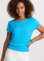 Smocked Waist T-Shirt