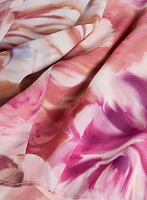 Blouse fleurie à manches évasées