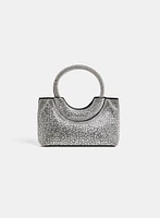 Top Handle Crystal Clutch