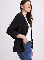 Twill Collarless Jacket