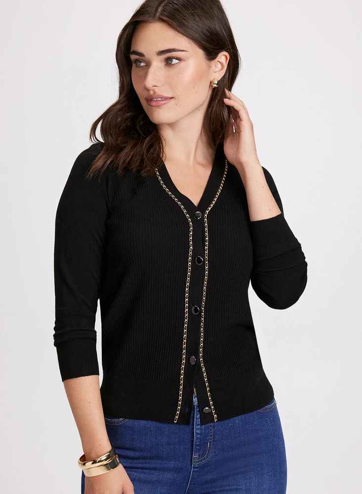 Chain Detail Cardigan