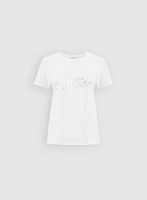 Embellished Script T-Shirt