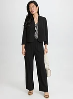 Pull-On Wide-Leg Pants