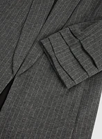 Blazer ouvert à rayures fines