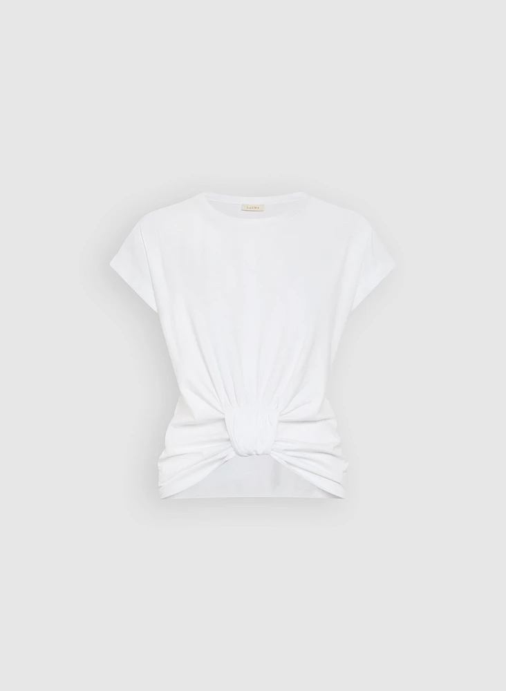 Knotted Hem T-Shirt