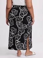 Leaf Print Skirt