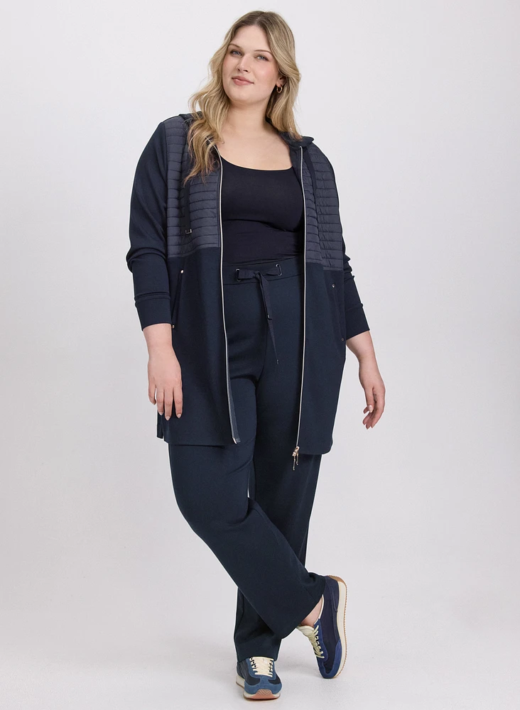 Zip Nylon Trim Top