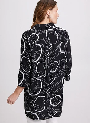 Swirl Print Blouse