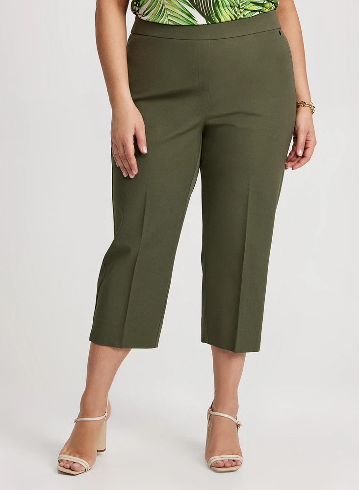 Pull-On Slim Leg Capris