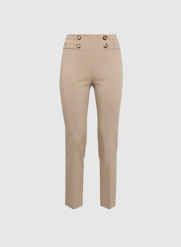 Pantalon Sofia à jambe étroite – court