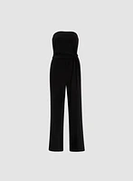Strapless Wide-Leg Jumpsuit