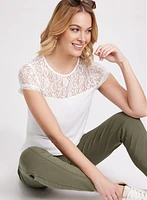 Lace Yoke Top