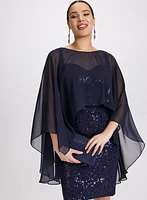 Layered Capelet Dress