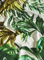 Haut à motif de feuilles tropicales