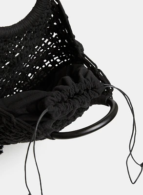 Fringed Macramé Bag