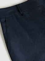 Pantalon Olivia large en mélange de lin