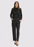 Ponte de Roma Military Jacket & Emma Straight-Leg Pants