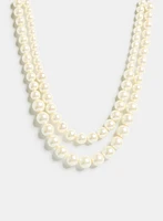 Double Pearl Necklace