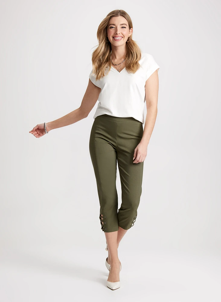 Pull-On Bengaline Capris