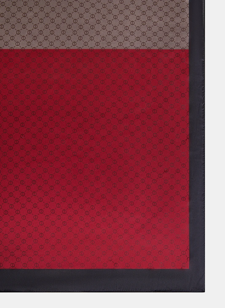 Foulard oblong à motif