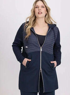 Zip Nylon Trim Top