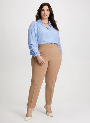 Blouse à manches étagées et pantalon à détail bouton