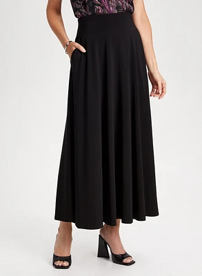 Pull-On Maxi Skirt With Pockets