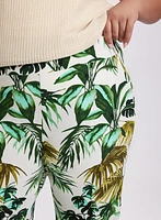 Pantalon Olivia à motif tropical