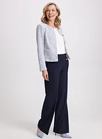 Stripe Bouclé Jacket & Olivia Wide Leg Pants