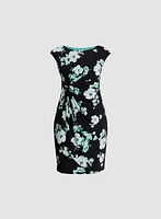 Ruched Waist Floral Dress