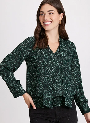 Blouse à motif abstrait