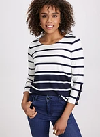 Stripe Print Top