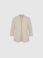 Twill Collarless Jacket