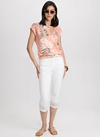 Haut tropical en tricot