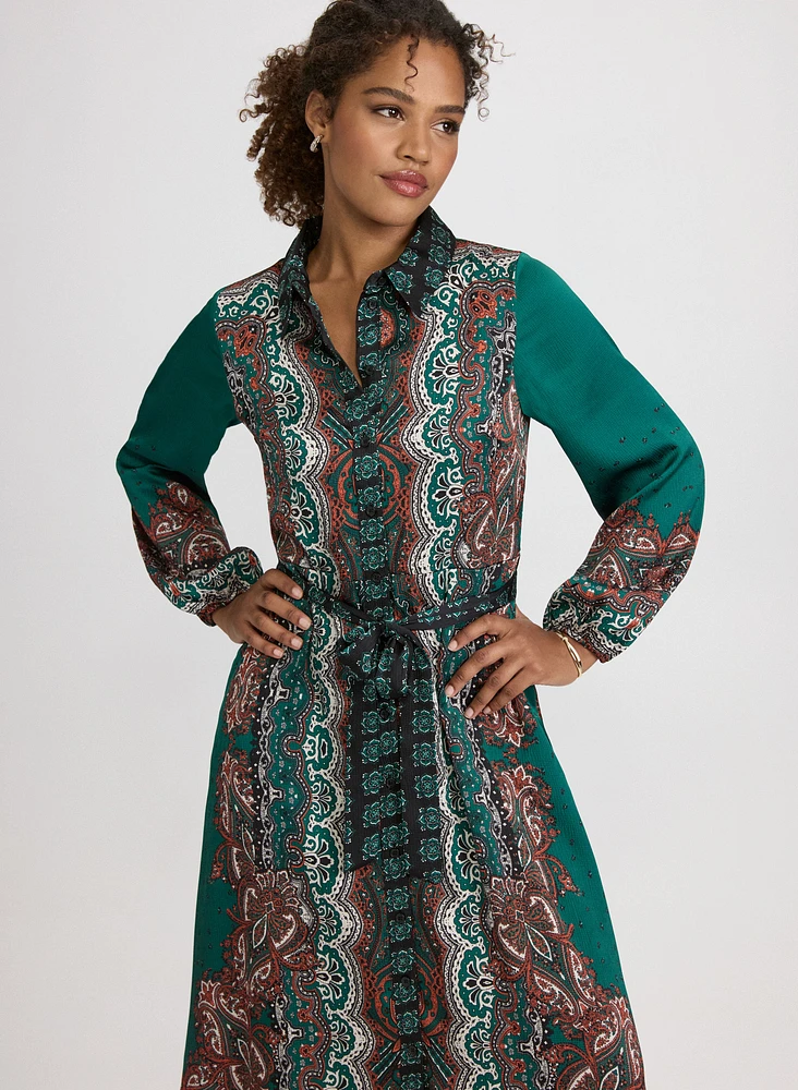 Robe à motif paisley