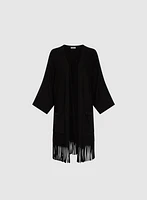 Fringe Hem Cardigan