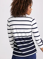 Stripe Print Top