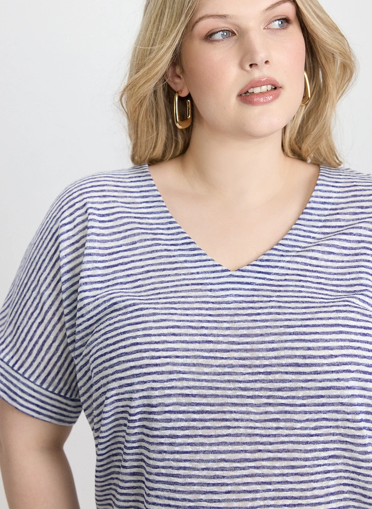 Striped Short Sleeve Top