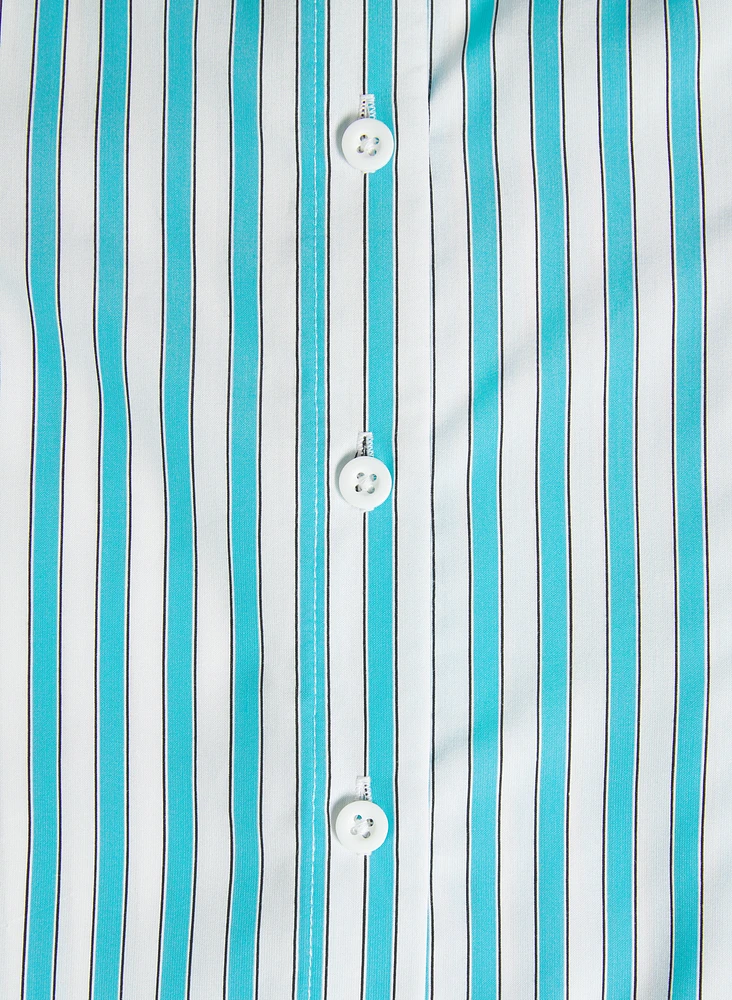 Blouse rayée sans manches