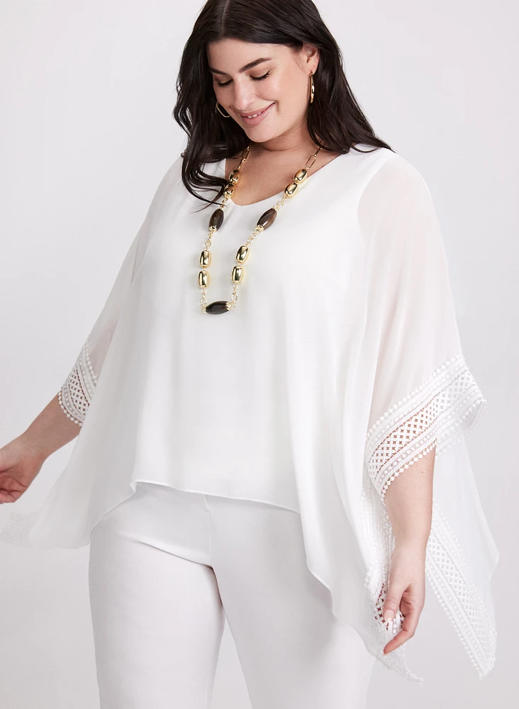 Joseph Ribkoff - Crochet Trim Blouse