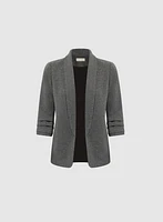 Blazer ouvert à rayures fines