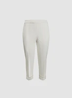 Pantalon à enfiler avec ourlet en dentelle